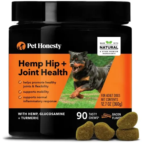 Pet Honesty Hemp Hip  Joint Supplement For Dogs - F36qy
