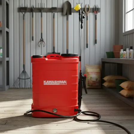 Pulverizador Mochila Eléctrico Kawashima 20l Ak20le 58psi Rojo