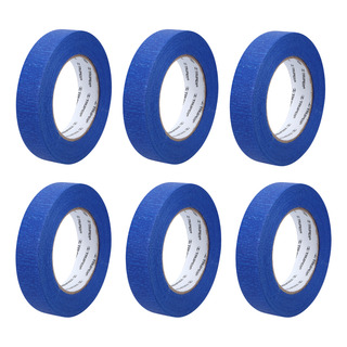 Cinta Masking Tape Azul De 1'' X 50 M, 6 Piezas, Truper Cinta Masking Tape Azul De 1'' X 50 M, 6 Piezas, Truper