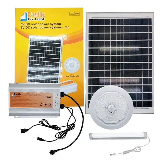 Kit De Energia Solar 35w 6v Con Led Usb Ventilador Y Panel