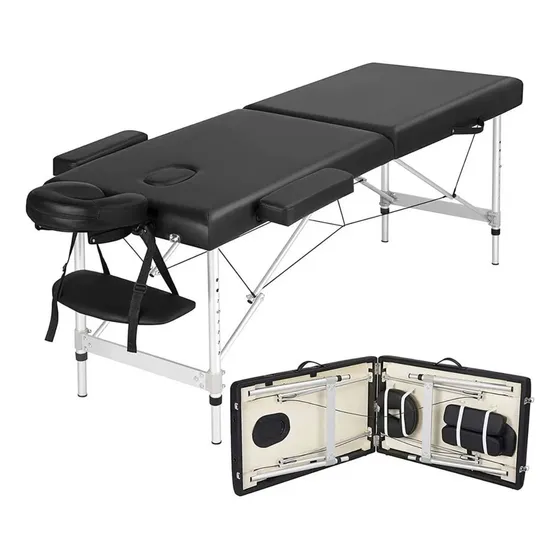 Cama Portátil Masaje Depilación Tatuaje Spa Faciales Color Negro Pataya Vanlig