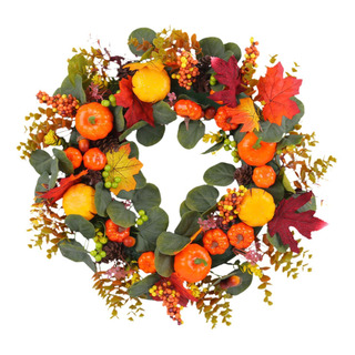 Corona De , Corona De Otoño Para Puerta Delantera, 20 Corona De , Corona De Otoño Para Puerta Delantera, 20