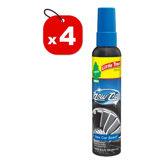 Ambientador Little Trees Pump Spray 103ml Carro Nuevo X4 Uni