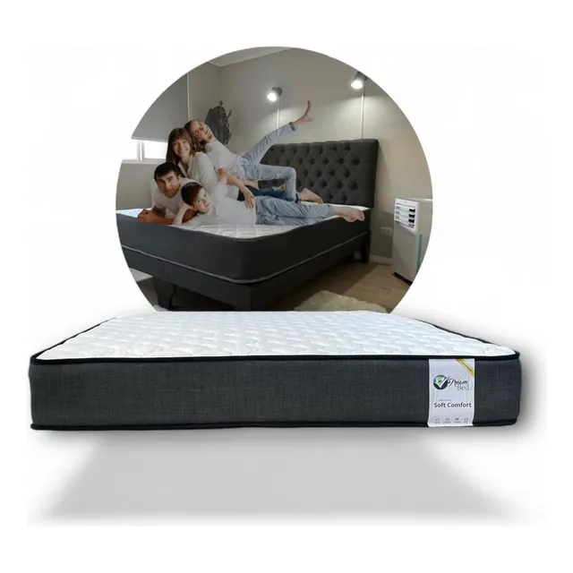 Colchon 2 Plazas Resorte Y Espuma 190x150x22 Semi-ortopedico
