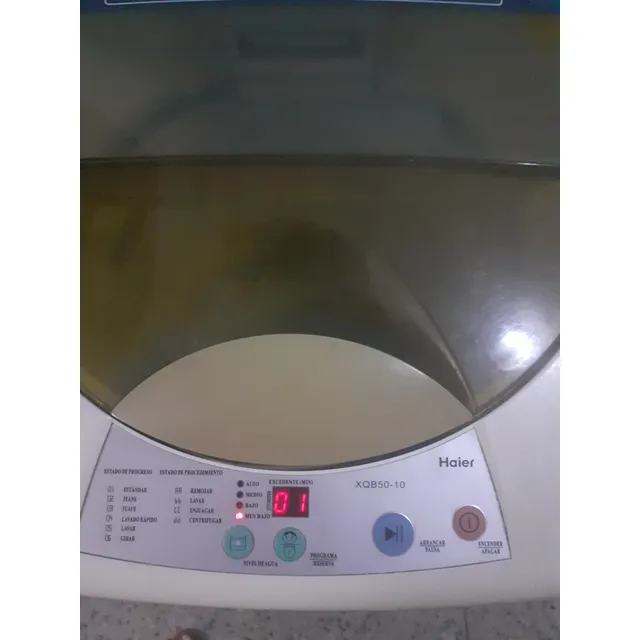 Lavadora Automática Haier Con Detalle