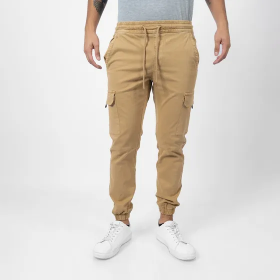 Jogger Cargo Ei23/jolliter Confort Drill Strech Camell