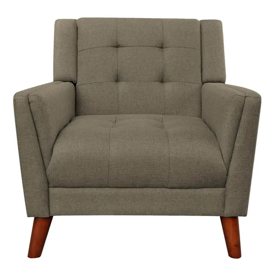 Evelyn Mid Century Silla Moderna Tela Para Brazo Moca