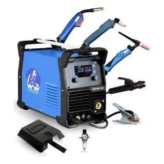 Inversora De Solda E Corte Multiprocesso 250a Mig, tig eletrodo e corte plasma 220V WWSoldas