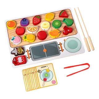 Z Juguete De Madera Para Jugar Con Comida, Juguete Educativo Z Juguete De Madera Para Jugar Con Comida, Juguete Educativo