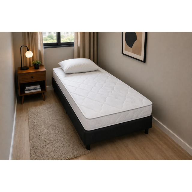 Colchão Solteiro D33 Vácuo 88x188 Firme Ortopédico Guardian  Branco