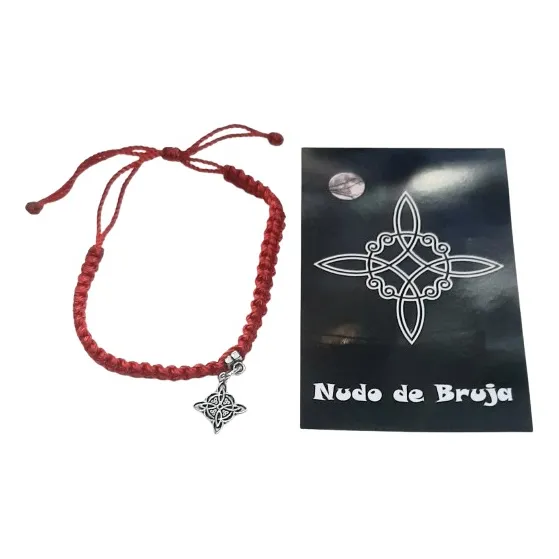 Pulsera Nudo De Bruja Hilo Rojo + Oración De Activación