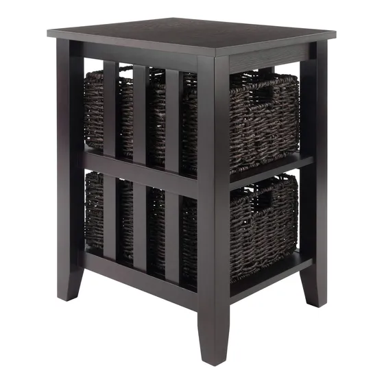 Morris Mesa Auxiliar Plegable 2 canastilla Madera