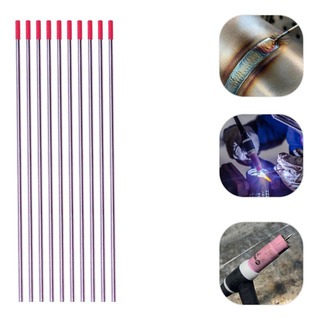 Kit 10 Eletrodo Tungstênio 2% Tório 1.6mm - Ponta Vermelha Kit 10 Eletrodo Tungstênio 2% Tório 1.6mm - Ponta Vermelha