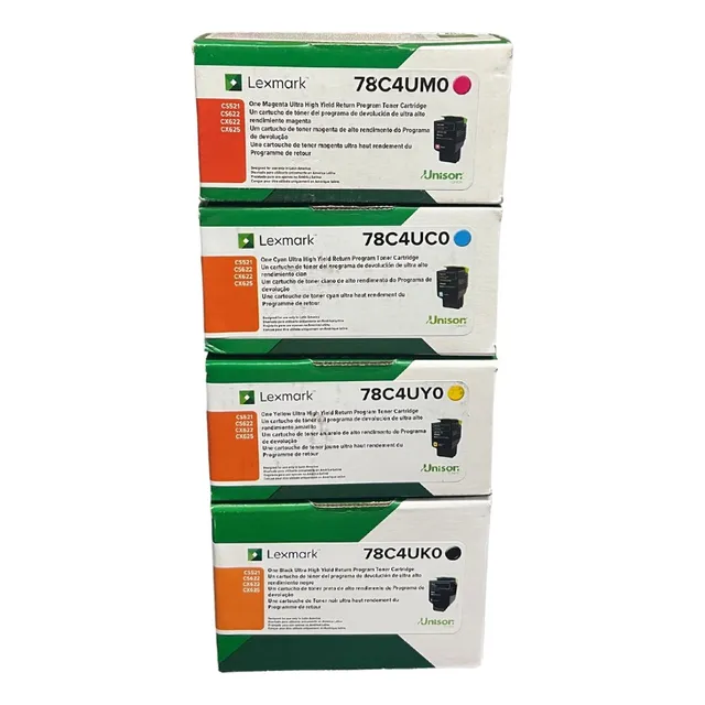Paq 4 Pzas Toner Orig Lexmark Cs521 / Cs622 / Cx622 / Cx625