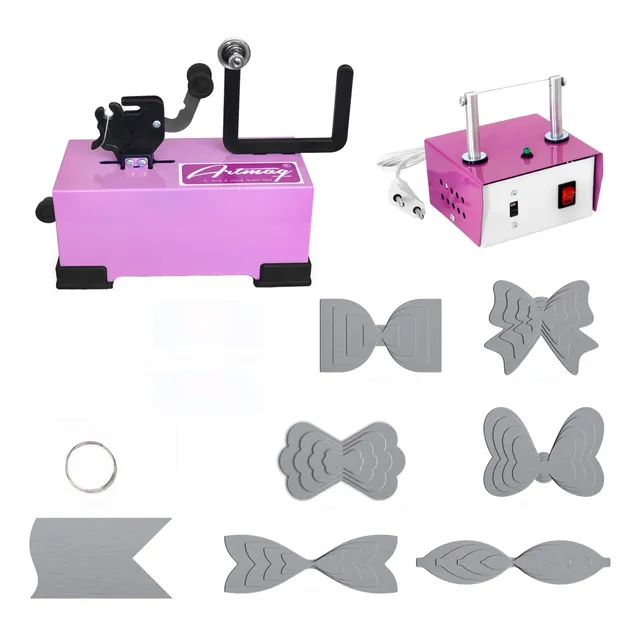 Máquina Fazer Laço + Máquina Cortar Fita + Moldes Laços - K5