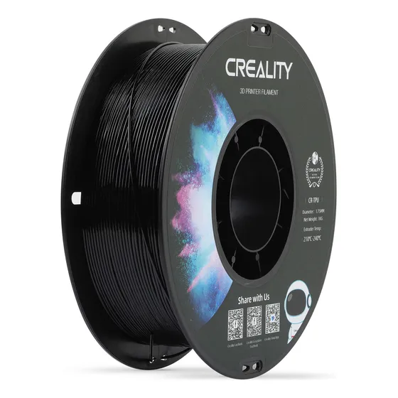 Filamento Impressora 3d Creality Cr-tpu Flexível Preto 1kg
