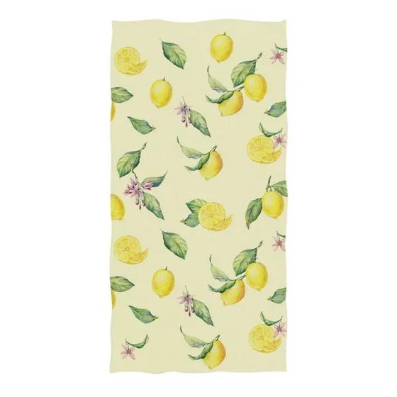 Naanle Toalla Mano S Diseño Hoja Limon Fresca Tropical Suave