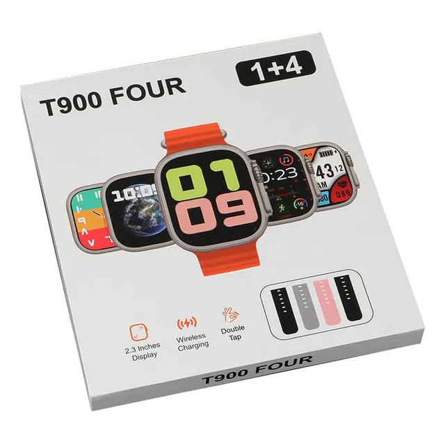 Reloj Inteligente T900 Ultra Big 4 Correas Serie 9 Tienda