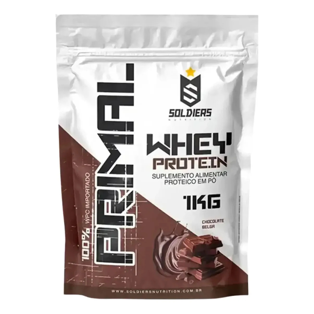 Whey Protein Primal 1kg - Soldiers Nutrition Sabor Chocolate belga Whey Protein Primal 1kg - Soldiers Nutrition Sabor Chocolate belga