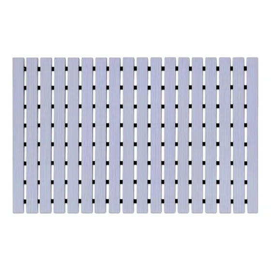 Mat Piso Pvc Spa Y Zonas Húmedas 61 Cm X 13 Mts Gris Qrubber