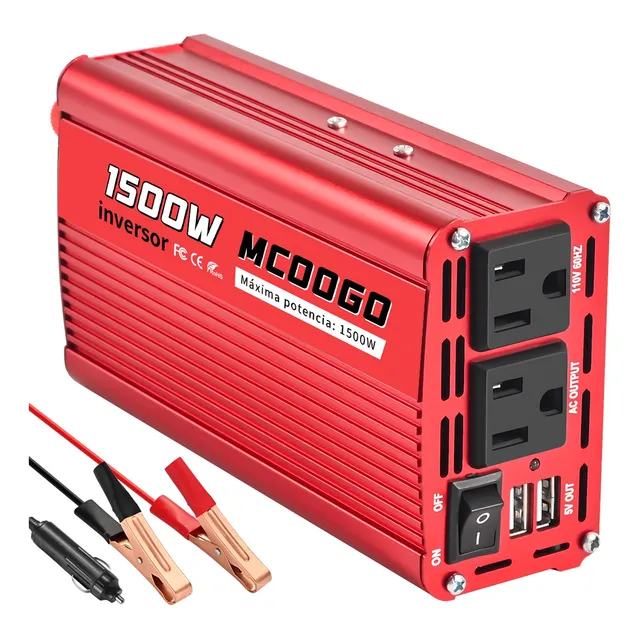 Inversor De 1500w 12v A 110v Para Una Amplia Gama De Usos.