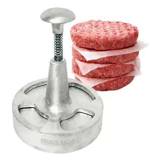 Hamburguesera De Golpe 14 Cm Maxi Hamburguesa Molde Aluminio Hamburguesera De Golpe 14 Cm Maxi Hamburguesa Molde Aluminio