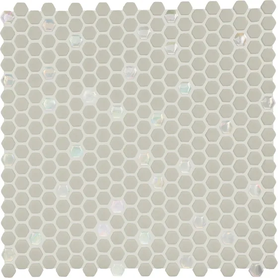 Mini Mosaico Hexagonal De Vidrio Para Pared Y Piso De 4 Cm