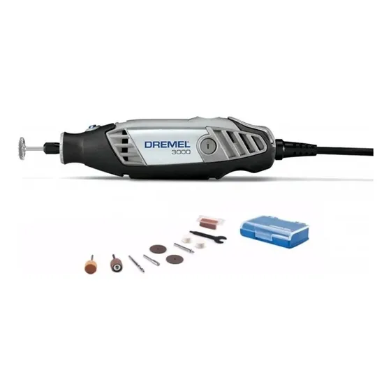 Minitorno Dremel 3000 + 10 Accesorios + Mandril 4486 Frecuencia 50hz/60hz Potencia 130 W