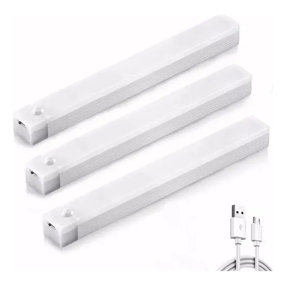3pzs Con Sensor Movimiento Luz De Led Clóset Usb