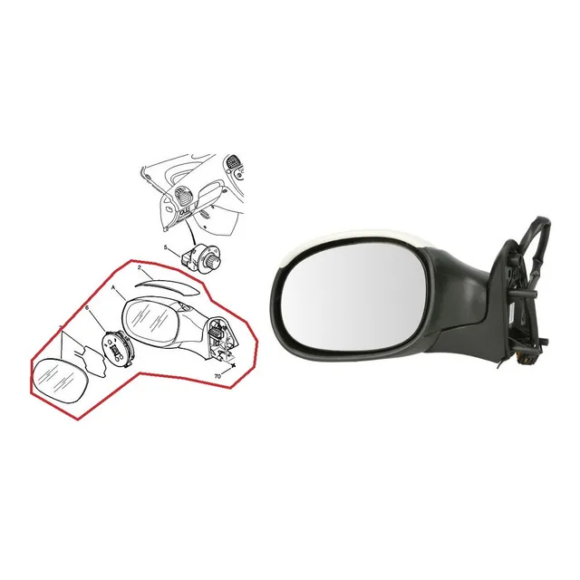 Espejo Izquierdo Citroen Xsara Picasso 2010-2012 815350