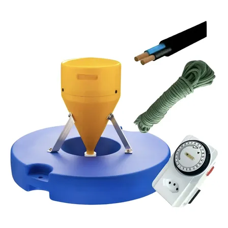 Aerador Chafariz Piscicultura Kit Completo Timer/cabo/corda