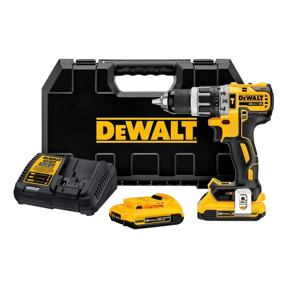 DeWalt DCD796D2 Kit de Taladro Percutor Atornillador Inalámbrico de 1/2" (13mm) MAX* XR* DCD796D2 2 Baterías 2Ah Cargador Maletín de Transporte