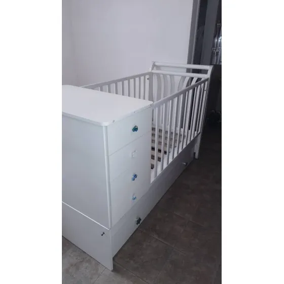 Cuna  Peroba De Madera 12-18 Meses
