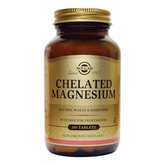 Chelated Magnesium Solgar X 100 Tabletas