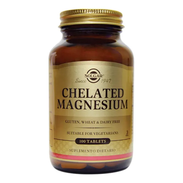 Chelated Magnesium Solgar X 100 Tabletas