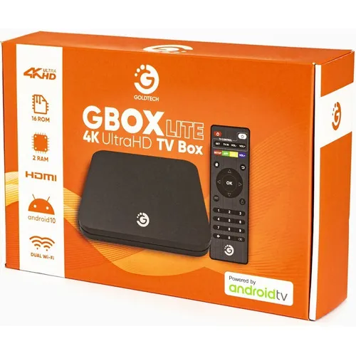 Smart Tv Box Gbox Pro 4k Ultra Hd Quad Core 16gb 2gb Hdmi ® Color Negro Tipo De Control Remoto Estándar