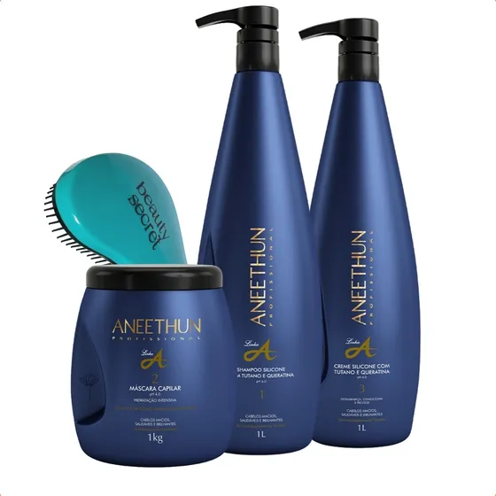 Kit Linha A Profissional Aneethun Litro E Escova Magica Bys