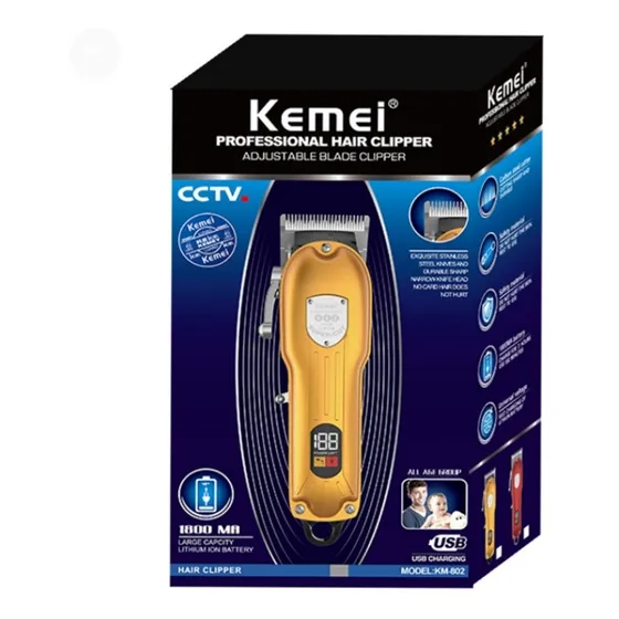 Maquina Afeitar Inalámbrica Kemei Profesional Km802