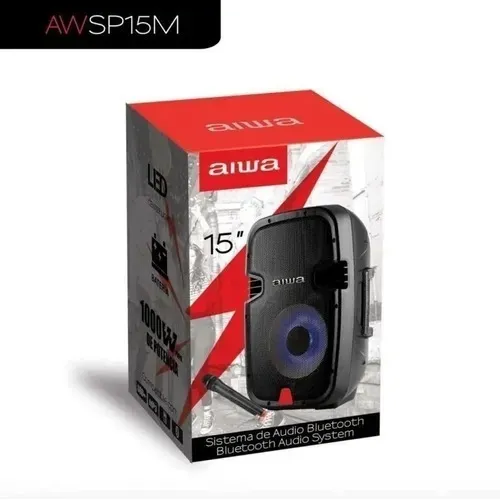 Corneta Amplificada Sistema Audio Aiwa 15  Bluetooth 1000w