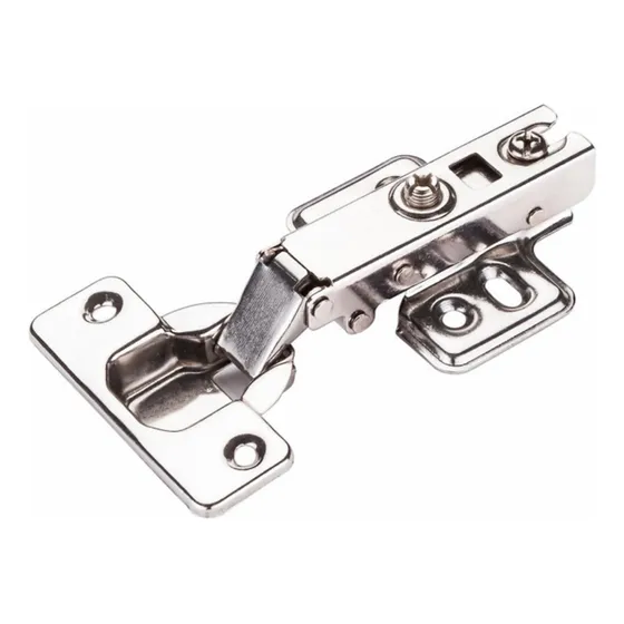 Dobradiça Reta Inox C/ Amortecedor 05 Peças 35mm Armários
