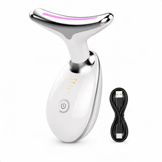 Massageador Facial Led Fototerapia Anti Rugas Drenagem Rosto 127/220v