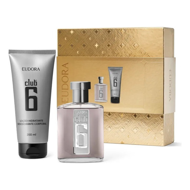 Club 6 Eudora Kit Presente Perfume 95ml + Hidratante 200ml Club 6 Eudora Kit Presente Perfume 95ml + Hidratante 200ml
