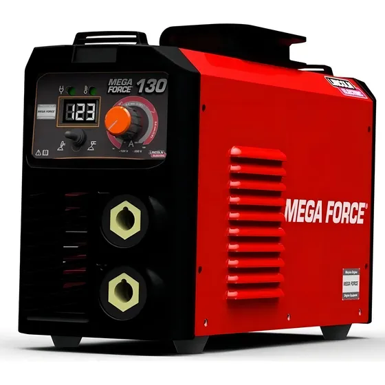 Máquina de soldadura Mega Force 130a K69067-1 Lincoln Red Bivolt Inverter