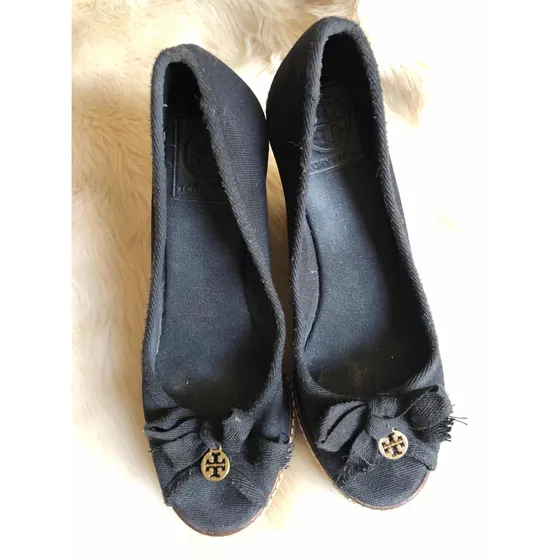 Alpargatas Tory Burch Originales Usadas 24.5 Detalles De Uso