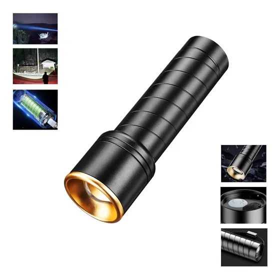Mazoom E-15 Aleación De Aluminio Luz Potente Linterna 3modos
