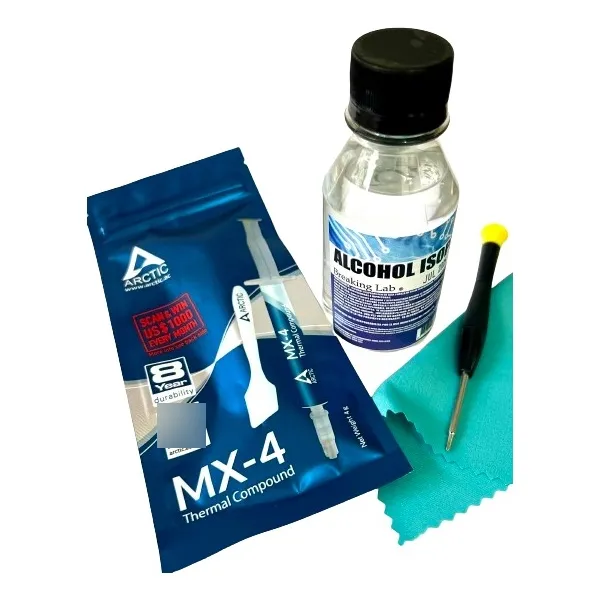 Kit Limpieza Gpu Cpu Pc Note Arctic Mx4+desto+paño+limpiador