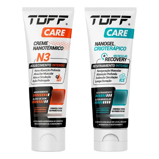 Combo Toff Care Creme Nanotérmico N3 + Nanogel Crioterápico