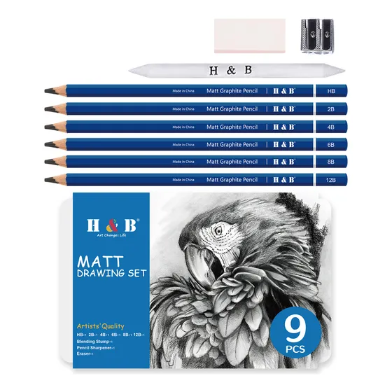 Set De Dibujo A Lápiz Mate Para Estudiantes De Arte