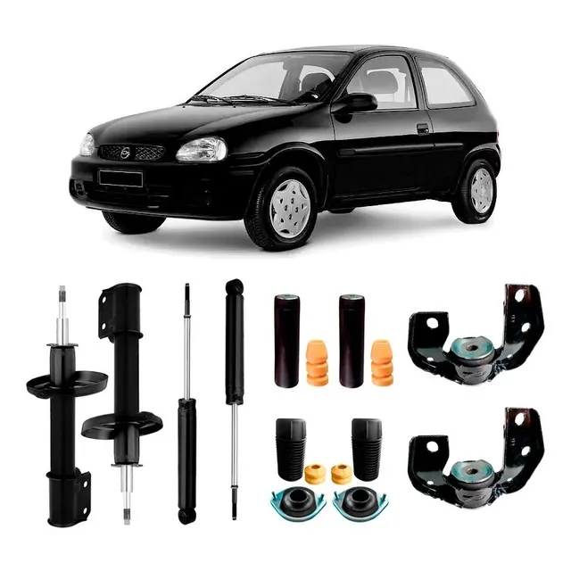 4 Amortecedor+ 4 Kit+ 2 Morcego Corsa Wind 98 99 2000 2001