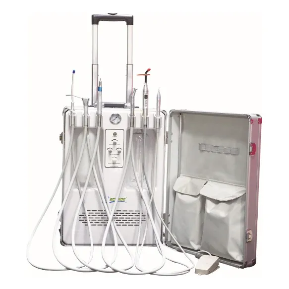 Unidad Dental Portatil Con Lampara De Fotocurado Y Scaler